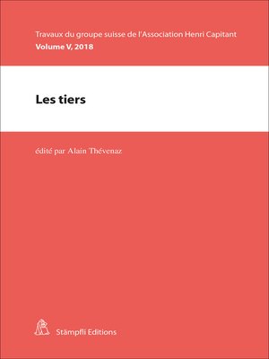 cover image of Les tiers
